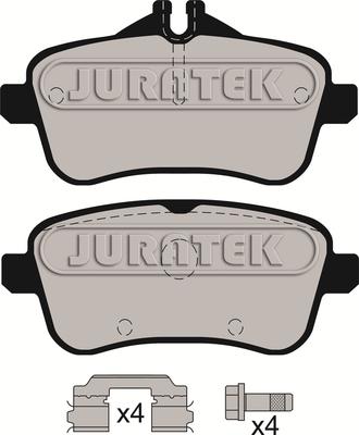 Juratek JCP8198 - Тормозные колодки, дисковые, комплект autospares.lv