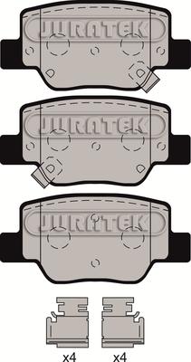 Juratek JCP8193 - Тормозные колодки, дисковые, комплект autospares.lv