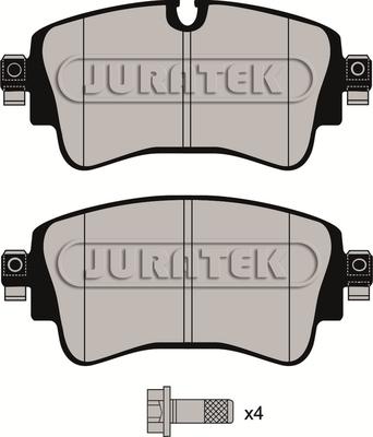 Juratek JCP8164 - Тормозные колодки, дисковые, комплект autospares.lv