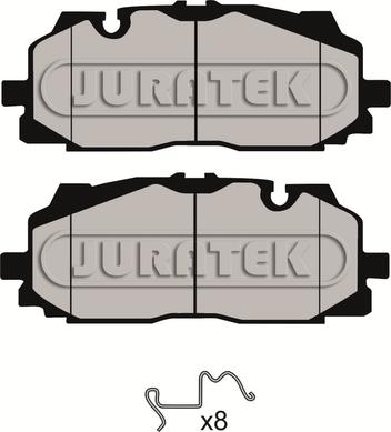 Juratek JCP8163 - Тормозные колодки, дисковые, комплект autospares.lv