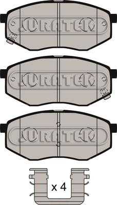 Juratek JCP8112 - Тормозные колодки, дисковые, комплект autospares.lv