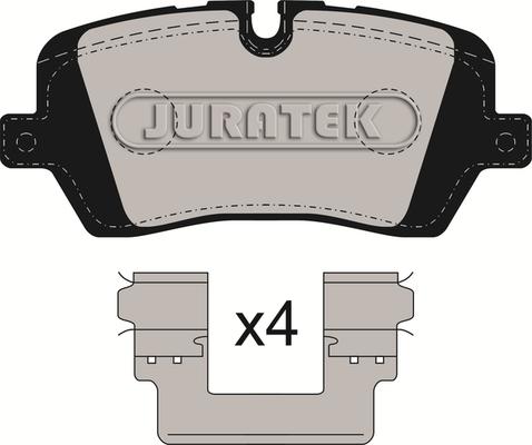 Juratek JCP8295 - Тормозные колодки, дисковые, комплект autospares.lv