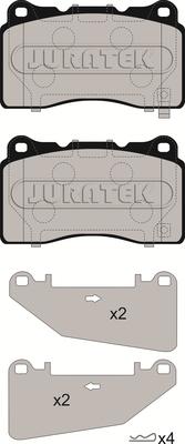 Juratek JCP8265 - Тормозные колодки, дисковые, комплект autospares.lv