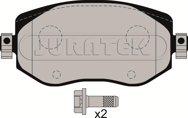 Juratek JCP8215 - Тормозные колодки, дисковые, комплект autospares.lv