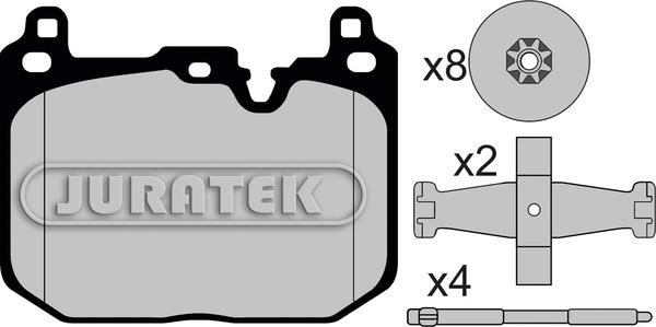 Juratek JCP8231 - Тормозные колодки, дисковые, комплект autospares.lv