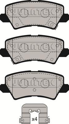 Juratek JCP8276 - Тормозные колодки, дисковые, комплект autospares.lv