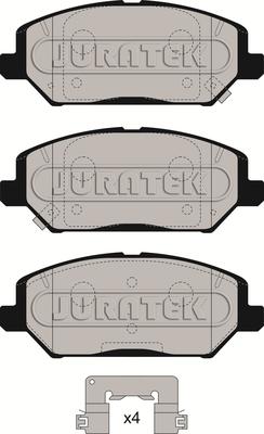 Juratek JCP8270 - Тормозные колодки, дисковые, комплект autospares.lv