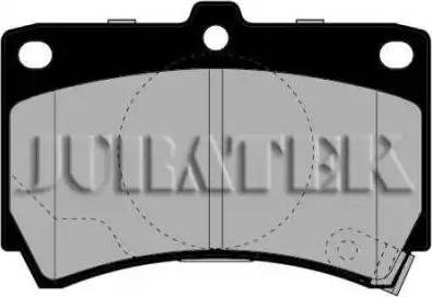 Juratek JCP715 - Тормозные колодки, дисковые, комплект autospares.lv