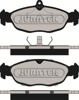 Juratek JCP732 - Тормозные колодки, дисковые, комплект autospares.lv