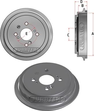 Juratek JDR101 - Тормозной барабан autospares.lv