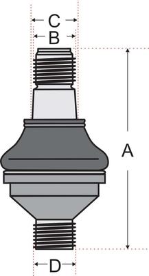 Juratek JSS4600A - Шаровая опора, несущий / направляющий шарнир autospares.lv