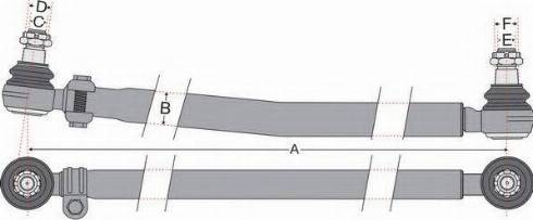 Juratek JSS1817 - Продольная рулевая штанга, тяга autospares.lv