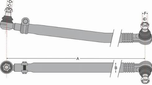 Juratek JSS1341A - Продольная рулевая штанга, тяга autospares.lv