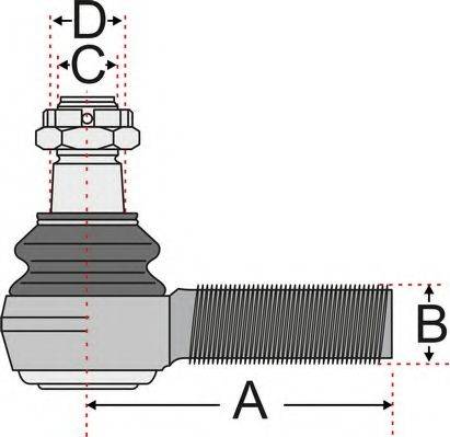 Juratek JSS2145 - Наконечник рулевой тяги, шарнир autospares.lv