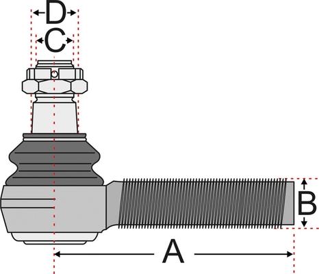 Juratek JSS2143A - Наконечник рулевой тяги, шарнир autospares.lv