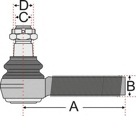 Juratek JSS2143 - Наконечник рулевой тяги, шарнир autospares.lv