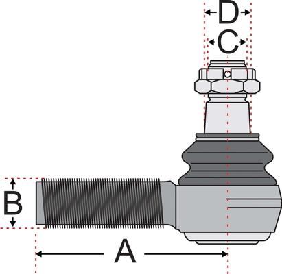 Juratek JSS2131A - Наконечник рулевой тяги, шарнир autospares.lv