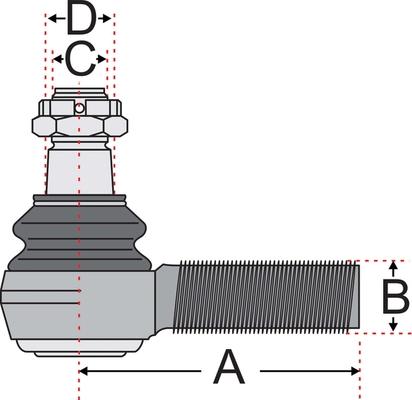 Juratek JSS2125A - Наконечник рулевой тяги, шарнир autospares.lv