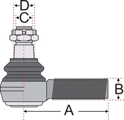 Juratek JSS2121A - Наконечник рулевой тяги, шарнир autospares.lv