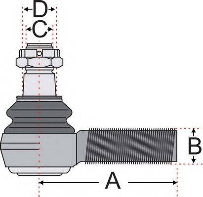 Juratek JSS2123 - Наконечник рулевой тяги, шарнир autospares.lv