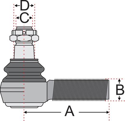 Juratek JSS2713A - Наконечник рулевой тяги, шарнир autospares.lv