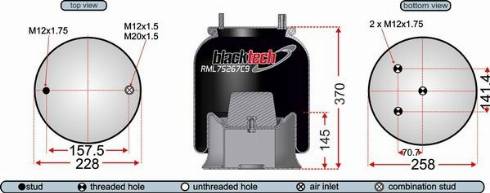 Juratek RML75267C9 - Кожух пневматической рессоры autospares.lv