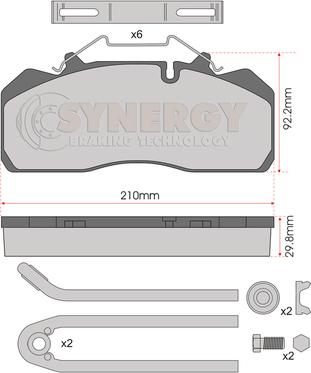 Juratek SYN3389K - Тормозные колодки, дисковые, комплект autospares.lv