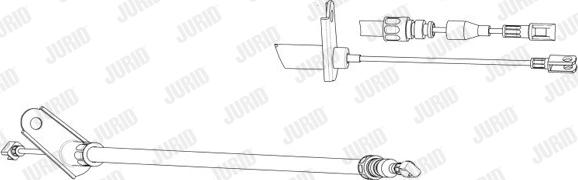 Jurid 431183J - Тросик, cтояночный тормоз autospares.lv