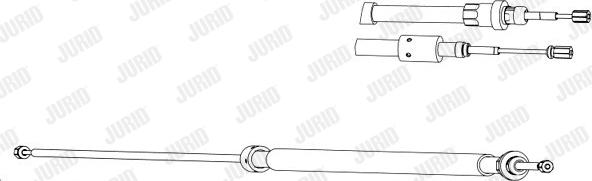 Jurid 433042J - Тросик, cтояночный тормоз autospares.lv