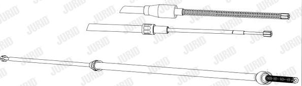 Jurid 433102J - Тросик, cтояночный тормоз autospares.lv