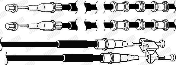 Jurid 432936J - Тросик, cтояночный тормоз autospares.lv