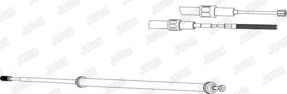 Jurid 432924J - Тросик, cтояночный тормоз autospares.lv