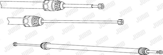 Jurid 432928J - Тросик, cтояночный тормоз autospares.lv