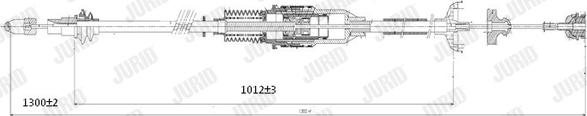 Jurid 432418J - Тросик, cтояночный тормоз autospares.lv