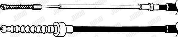 Jurid 432047J - Тросик, cтояночный тормоз autospares.lv
