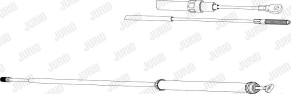 Jurid 432013J - Тросик, cтояночный тормоз autospares.lv
