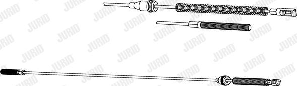 Jurid 432121J - Тросик, cтояночный тормоз autospares.lv