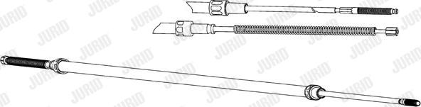 Jurid 432841J - Тросик, cтояночный тормоз autospares.lv