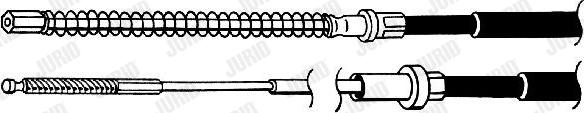 Jurid 432834J - Тросик, cтояночный тормоз autospares.lv