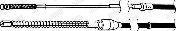 Jurid 432826J - Тросик, cтояночный тормоз autospares.lv