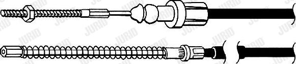 Jurid 432726J - Тросик, cтояночный тормоз autospares.lv