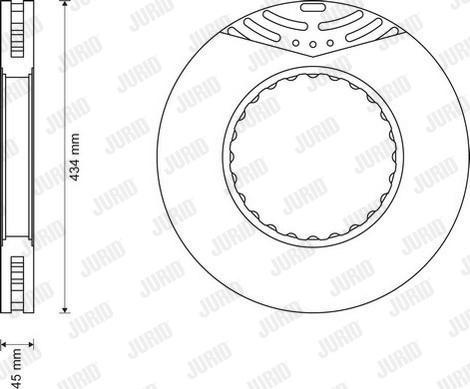 Jurid 569149J - Тормозной диск autospares.lv