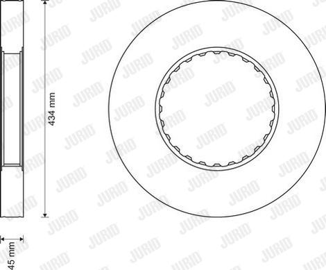 Jurid 569148J - Тормозной диск autospares.lv