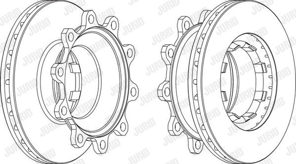 Jurid 569147J - Тормозной диск autospares.lv