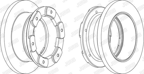 Jurid 569159JC-1 - Тормозной диск autospares.lv