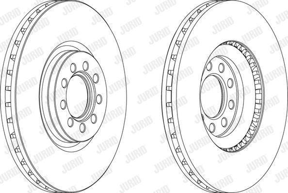 Jurid 569164JC-1 - Тормозной диск autospares.lv