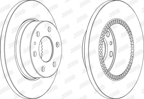 Jurid 569163JC-1 - Тормозной диск autospares.lv