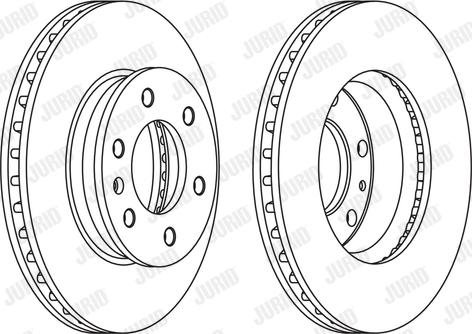 Jurid 569136JC-1 - Тормозной диск autospares.lv