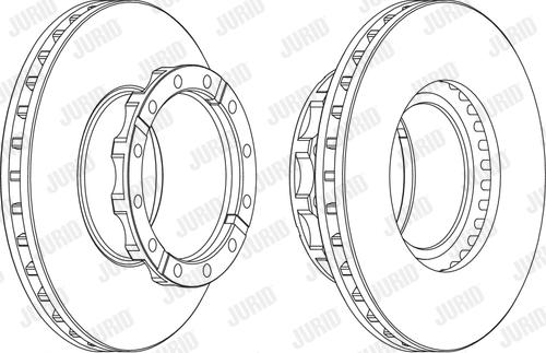 Jurid 569125J - Тормозной диск autospares.lv