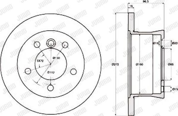 Jurid 569121J - Тормозной диск autospares.lv